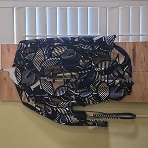 Alfani multi colored stripped blouse